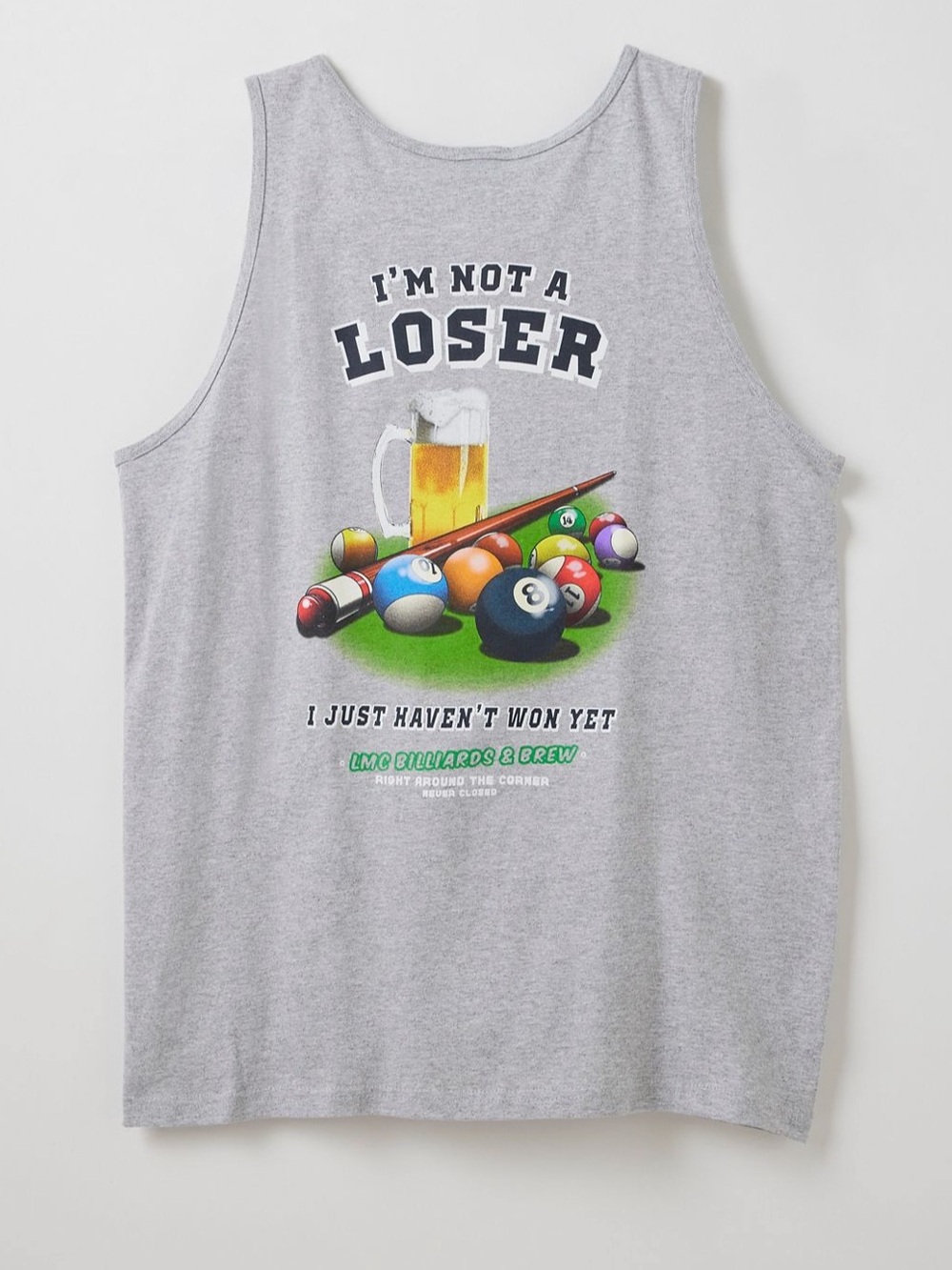 Loser Machine Billiards Graphic Print
Tank Top I'm Not a Loser Gray